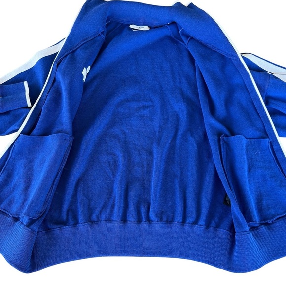 Isabel Marant Etoile Darcy Knit Track Jacket Full Zip Royal Blue White Medium - Picture 9 of 16